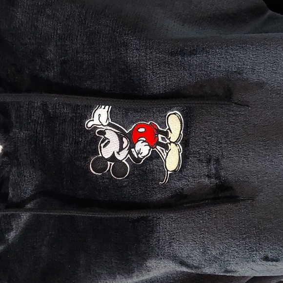 NWOT Disney Mickey Mouse Fleece Hoodie with Side Mockery Mouse Insignia 1X #403 - Picture 2 of 8